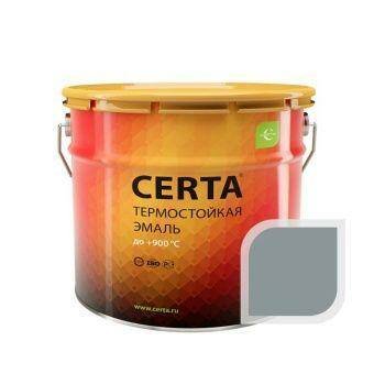 Термостойкая эмаль ЦЕРТА серебристо-серая до 650 °C 10 кг
