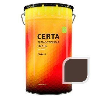 Термостойкая эмаль ЦЕРТА коричневая до 500 °C 25 кг