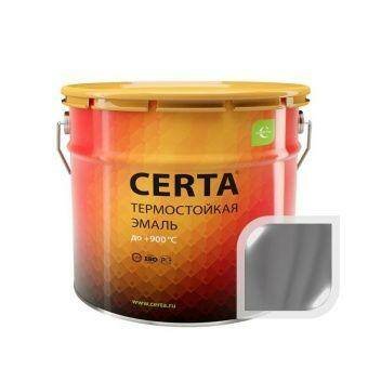 Термостойкая эмаль ЦЕРТА серая до 650 °C 10 кг